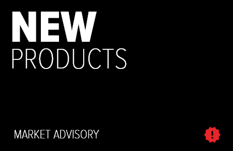 promo graphic with text reading "New Products: Market Advisory"