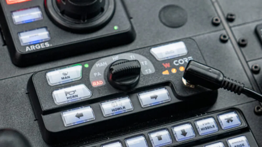 downloadable wallpaper image of emergency vehicle with Whelen Core vehicle control system