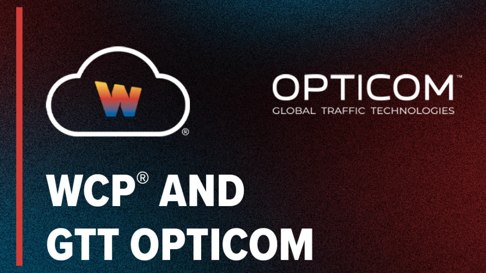 graphic showcasting GTT’s Opticom Emergency Vehicle Preemption Technology with Whelen Cloud Platform®