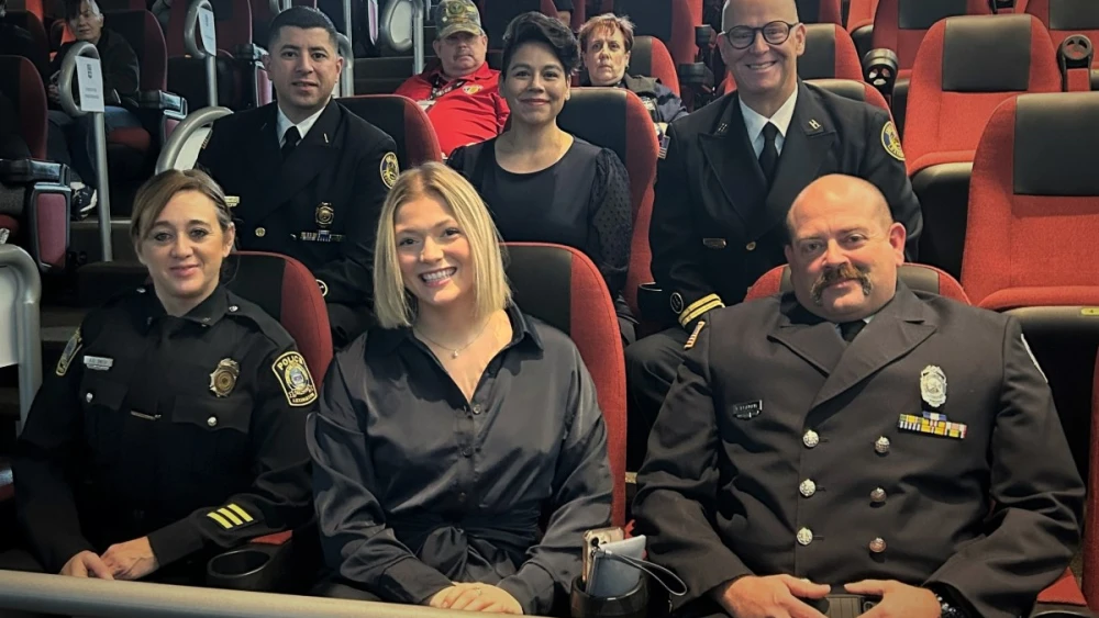Lexington Fire Department Community Paramedicine Team at induction ceremony to Whelen Hall of Champions at the NASCA Hall of Fame in Charlotte, NC i,n January 2023