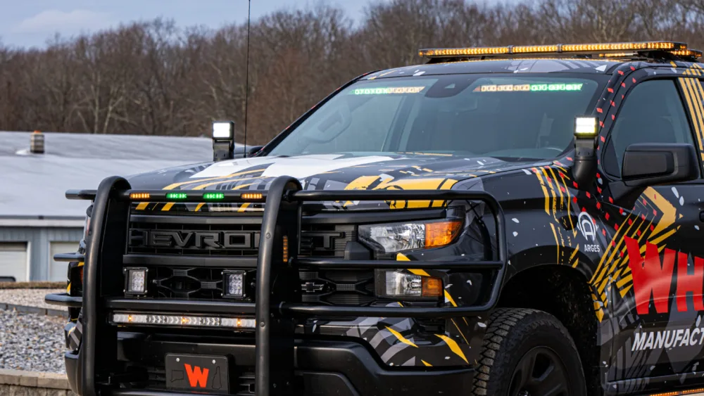 image of Chevy truck with Whelen-branded livery