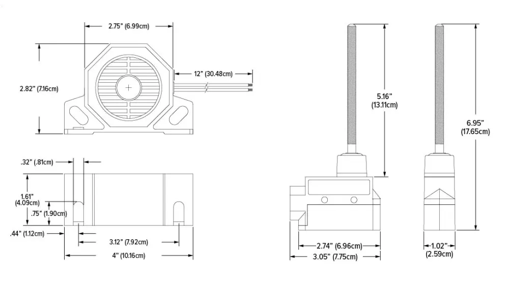 BU97LL Fixed Tonal Back Up Alarm
